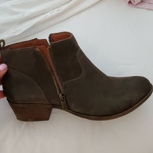 Lucky Brand dark miss suede boots